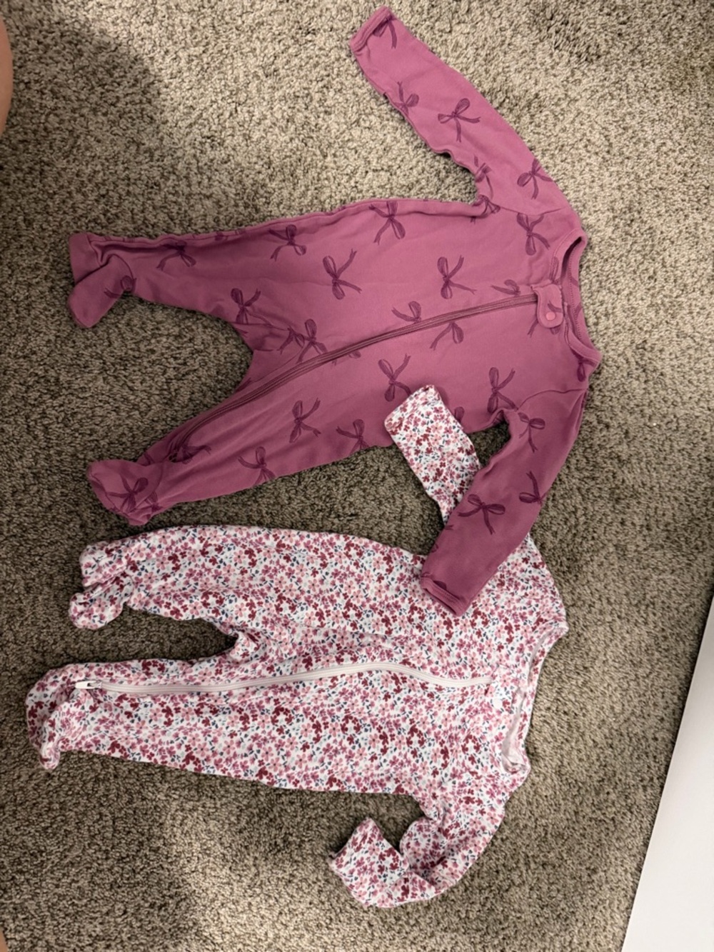 Carter's Mauve/Pink Infant Footed Pajama